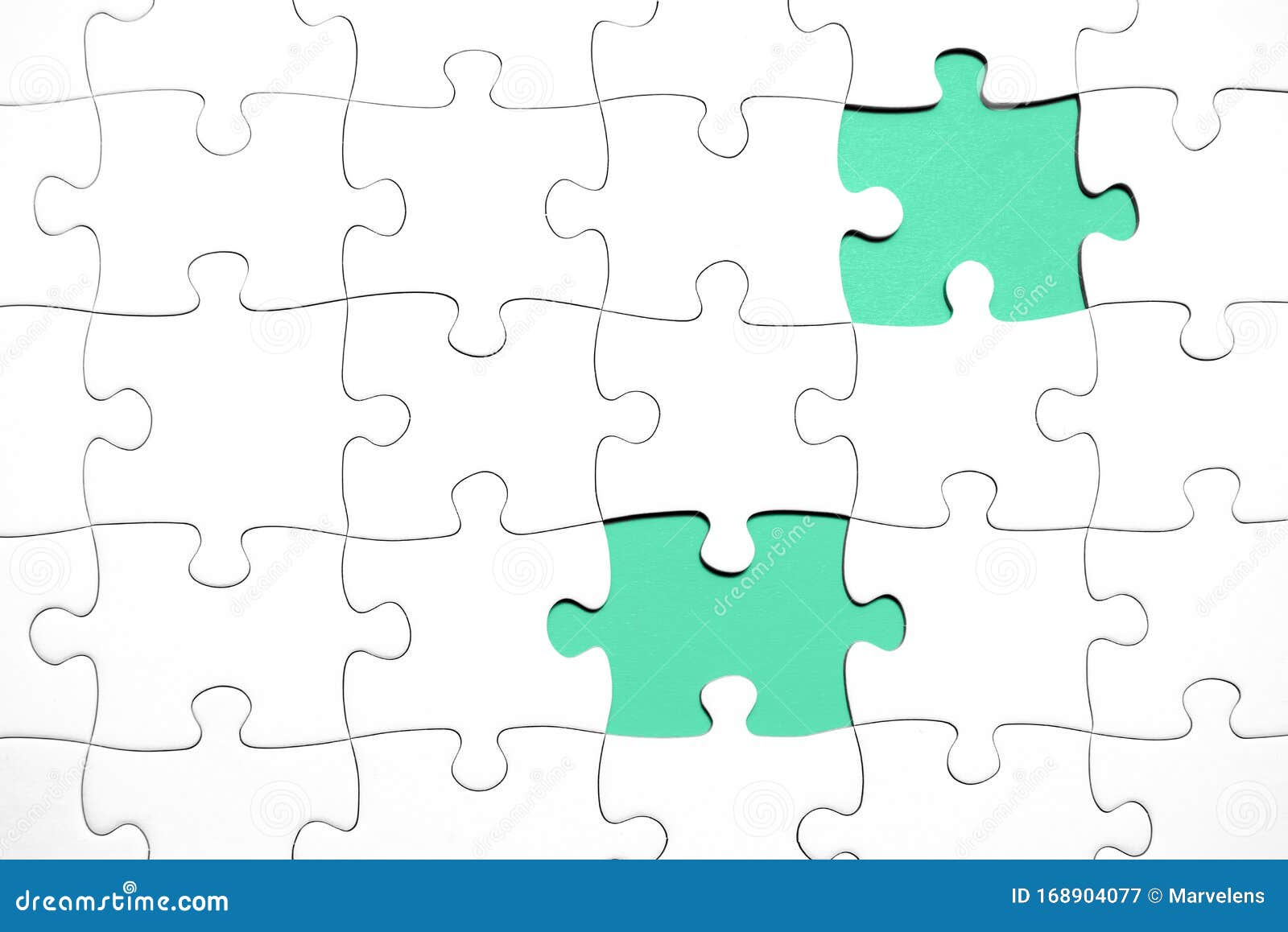 Download Jigsaw Puzzle With Missing Pieces. - White Puzzle Mockup Stock Illustration - Illustration of ...