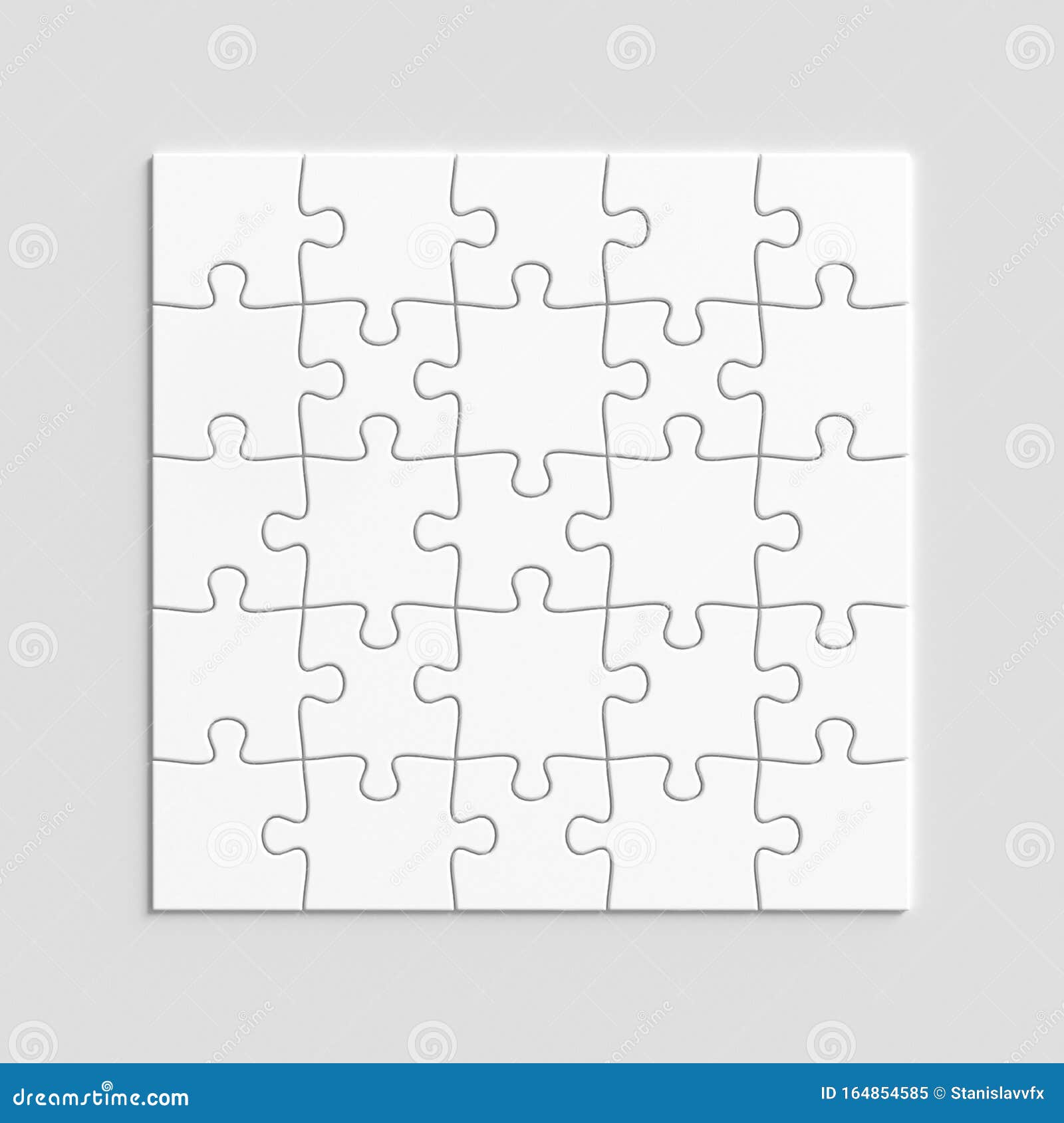 Download Jigsaw Puzzle Mockup Stock Illustration Illustration Of Concept 164854585