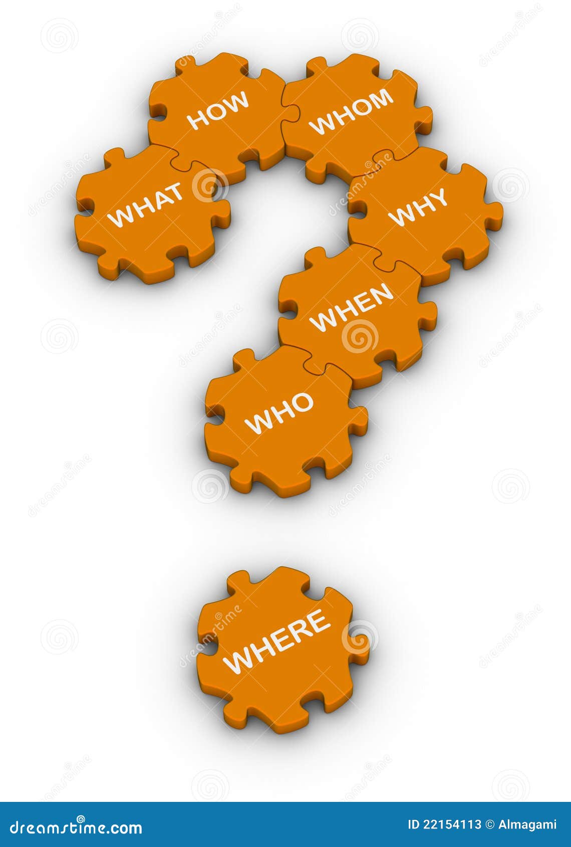Jigsaw Puzzle Question Mark Stock Photos - Image: 22154113