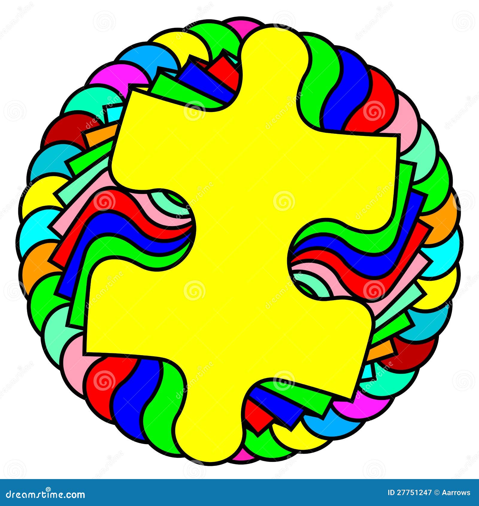 Jigsaw Puzzle Sphere stock vector. Illustration of design 27751247