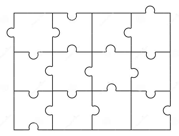 Jigsaw Puzzle Template To Help You Create Your Own Custom Jigsaw Puzzle ...