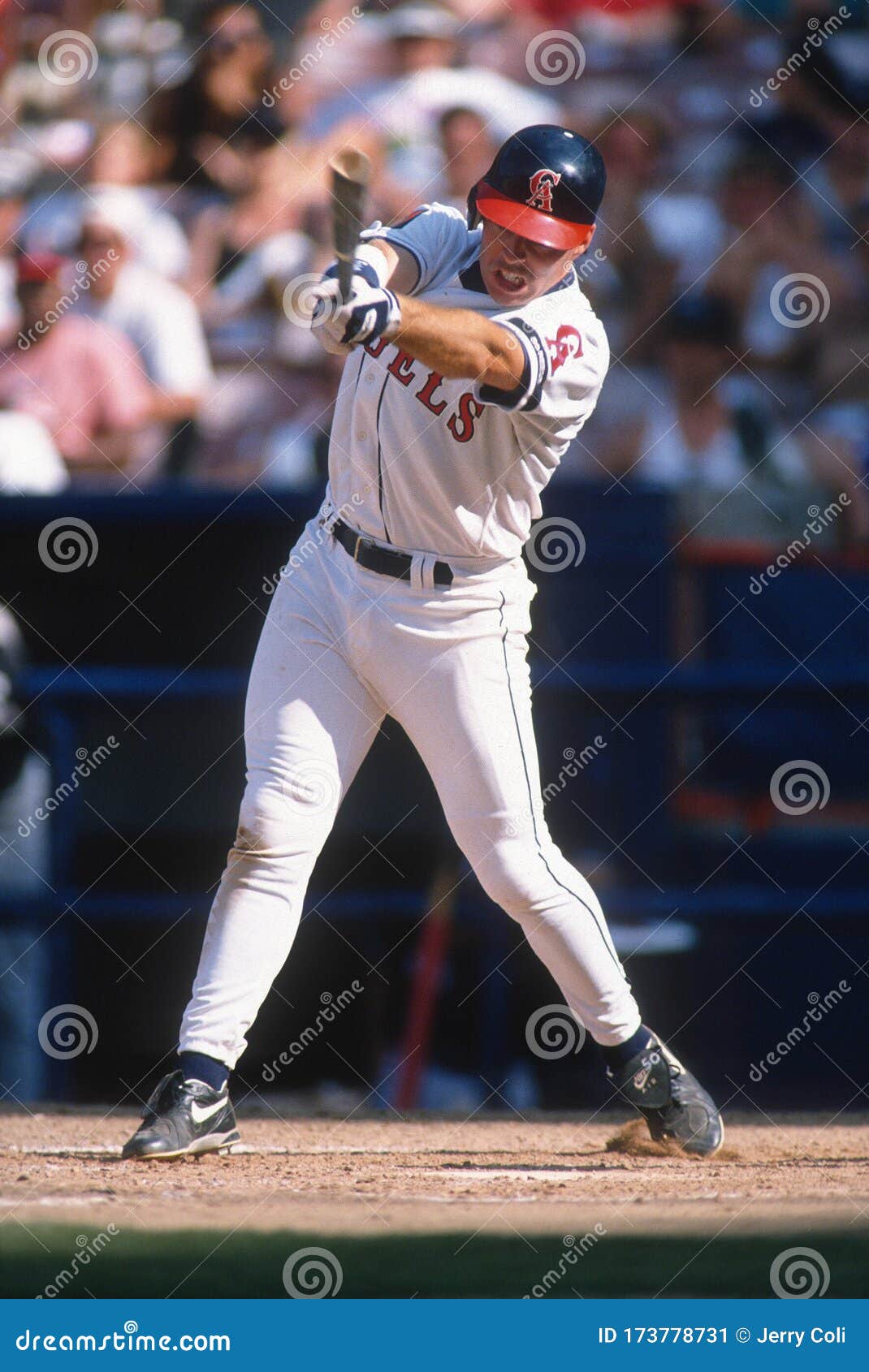 Jim Edmonds of of the Anaheim Angels Editorial Photo - Image of