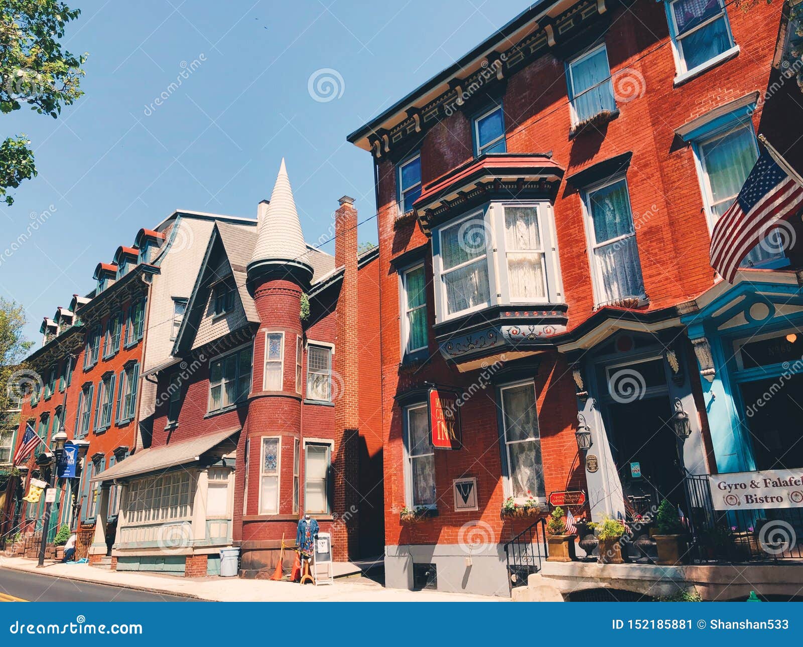 Jim Thorpe Town Downtown Streetscape Editorial Photo Image of