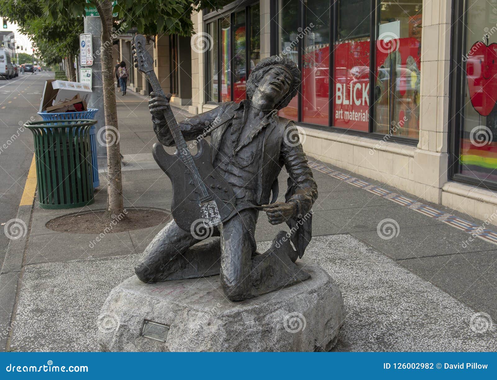 Jimi Hendrix Statue Par Daryl Smith, Seattle, Washington Photographie