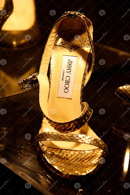 Jimmy Choo s shoes editorial photography. Image of design - 5611932