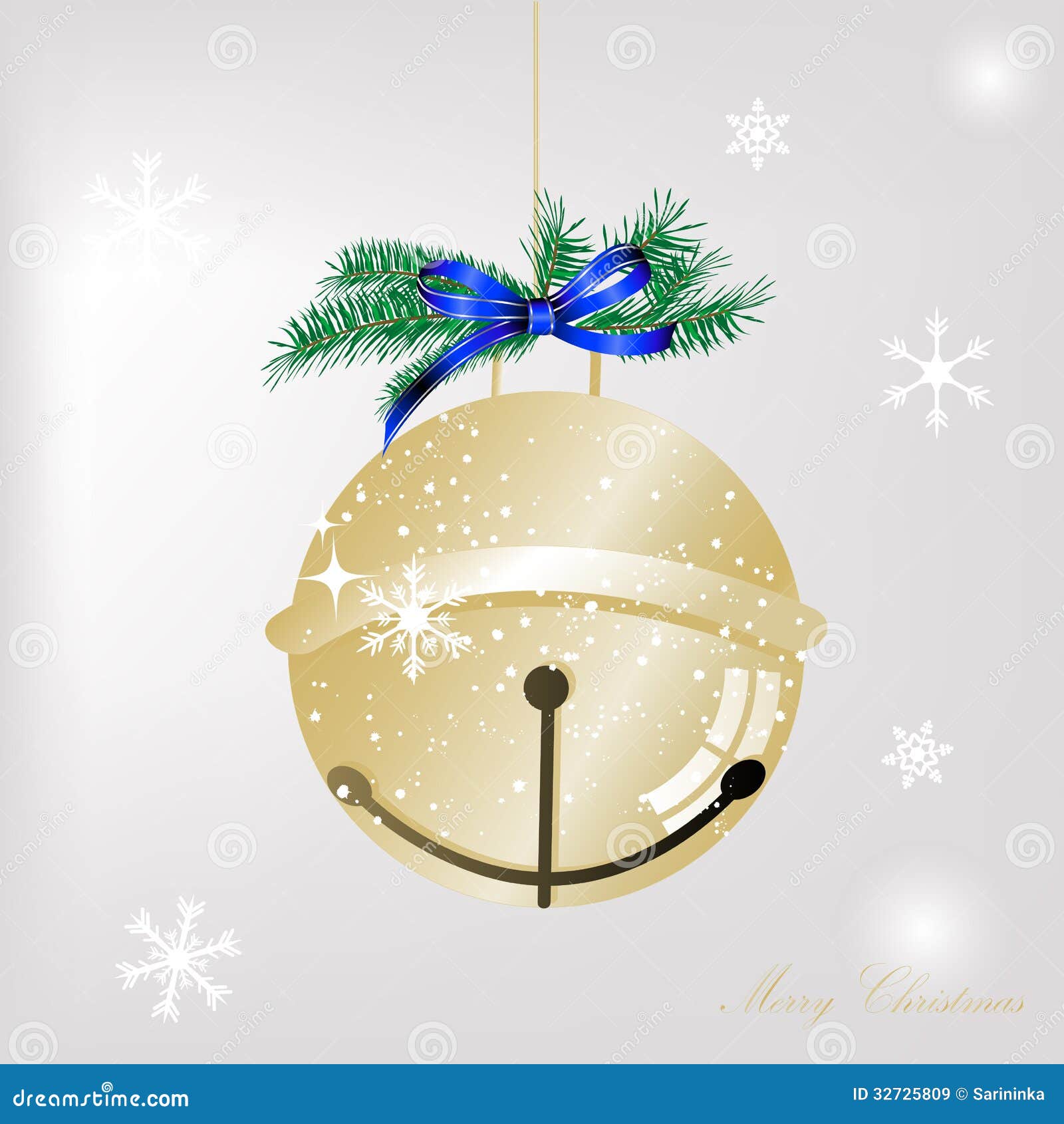 Jingle bell stock vector. Illustration of blue, celebration - 32725809, image size:1600x1690