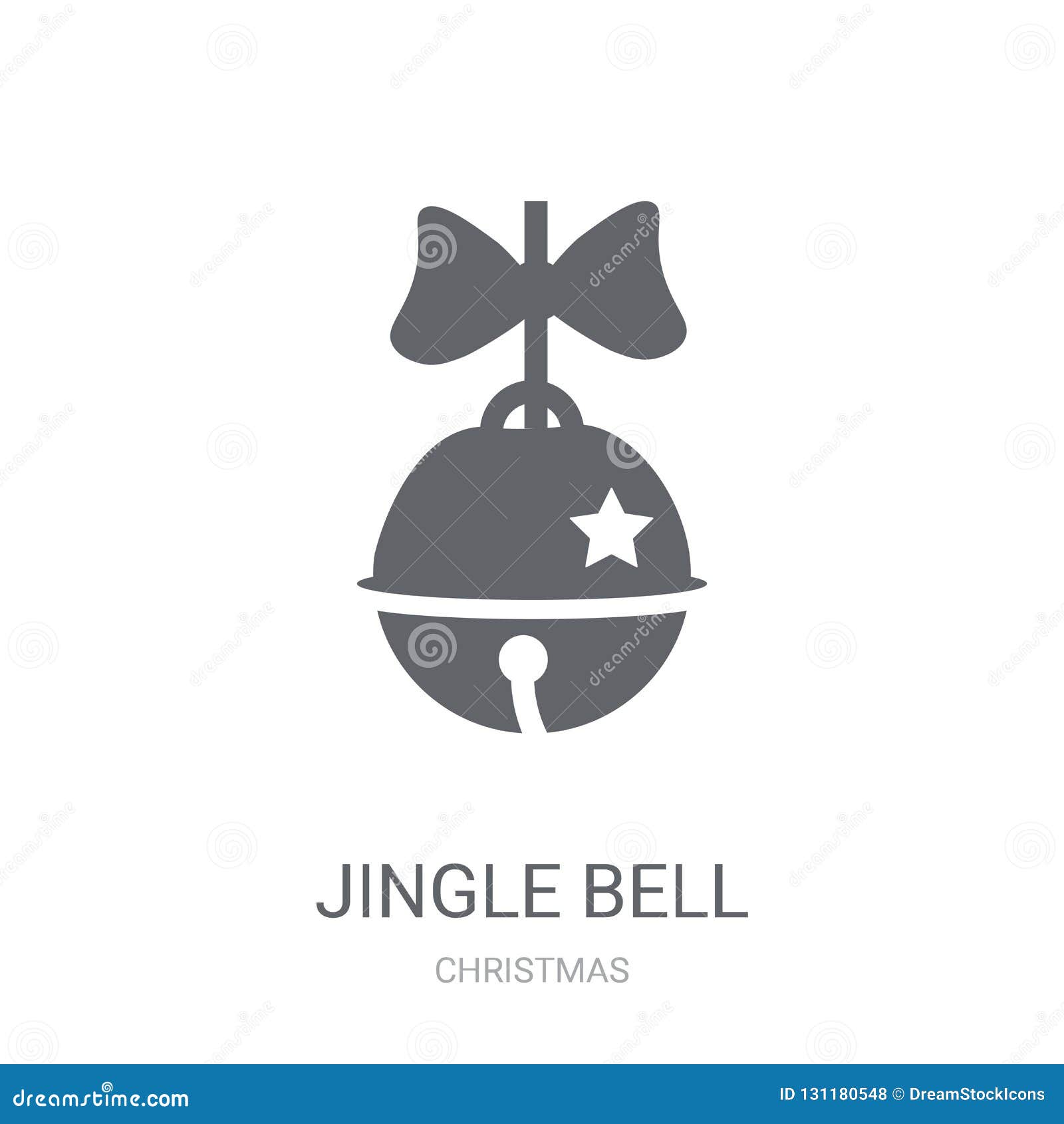 Jingle bells sign icon Royalty Free Vector Image