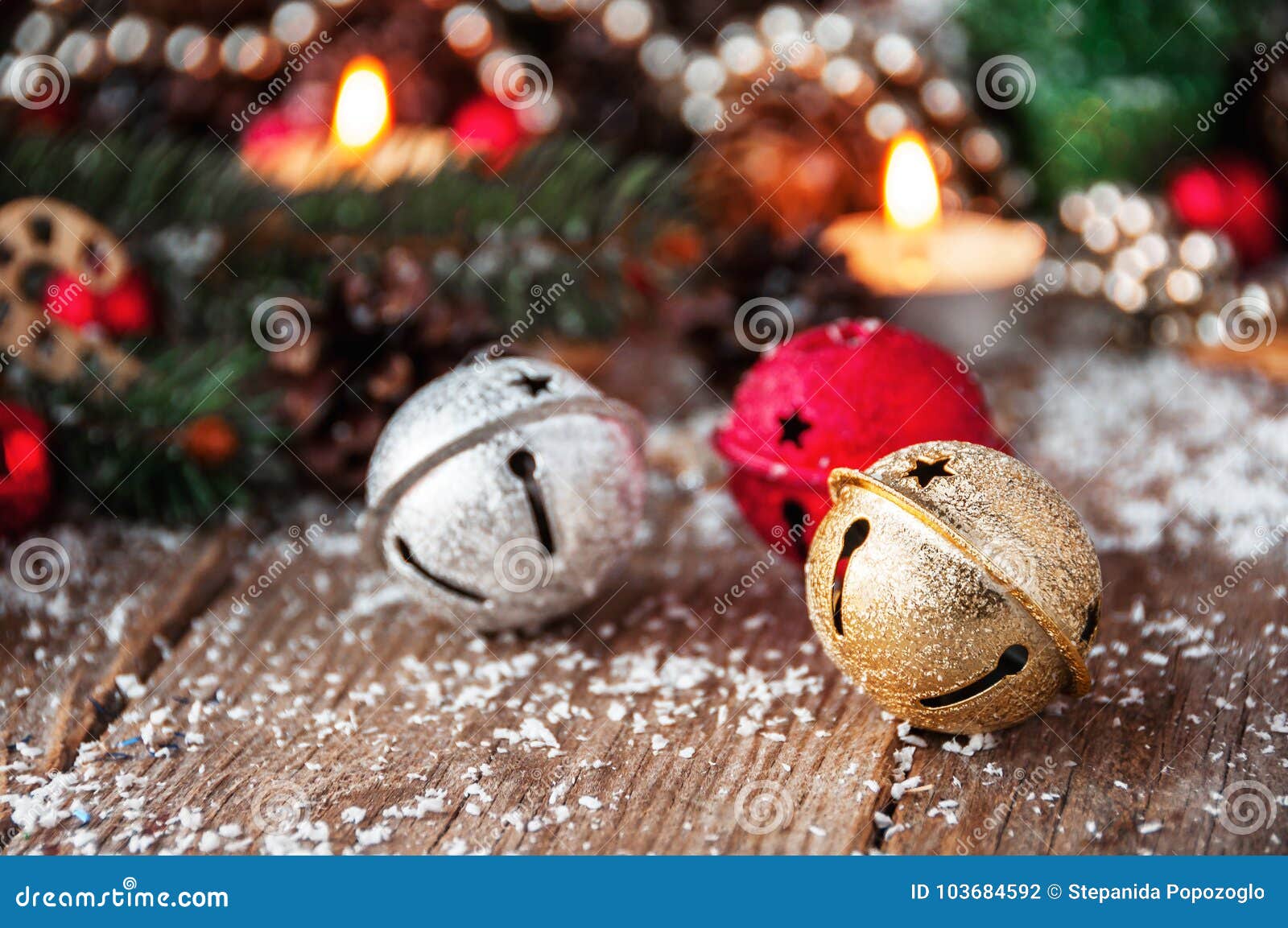 jingle bells close-up. christmas background
