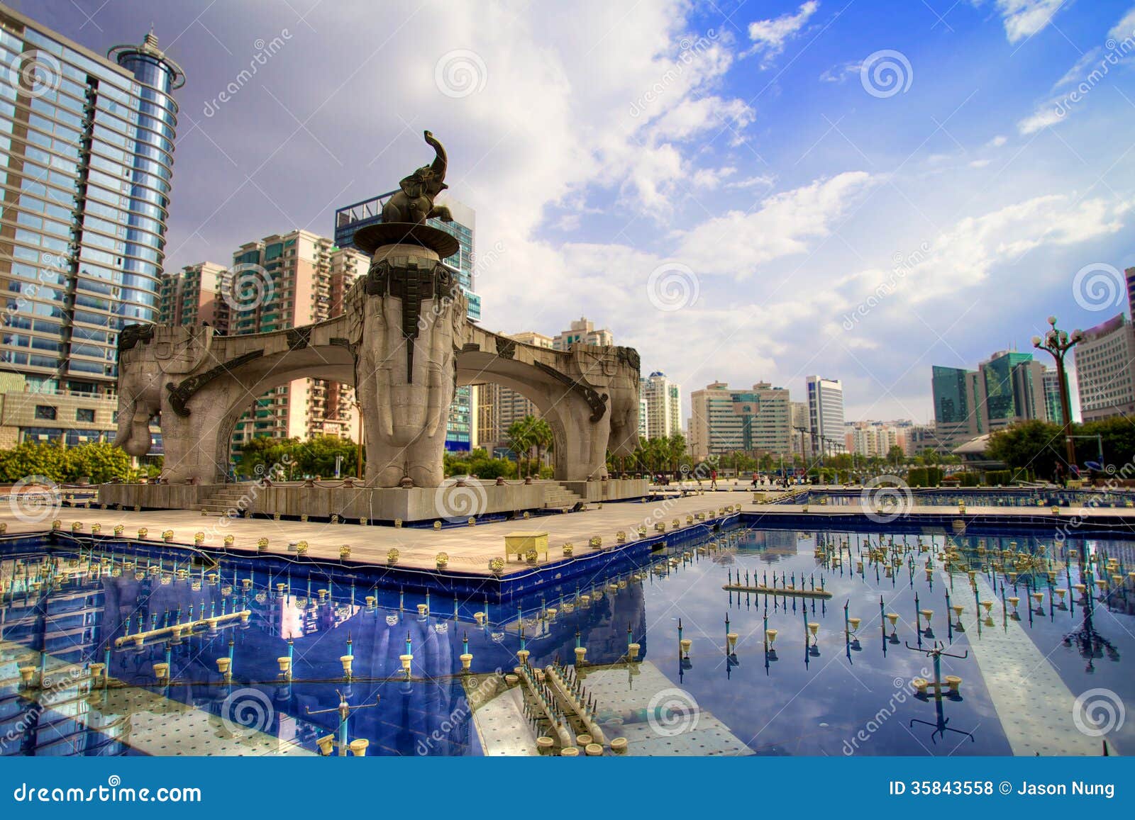 Jinhu Square in Nanning, China Editorial Stock Photo - Image of