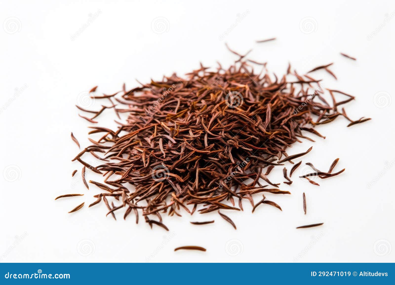 Jinjunmei Black Tea Leaves on a White Surface Stock Image Image of