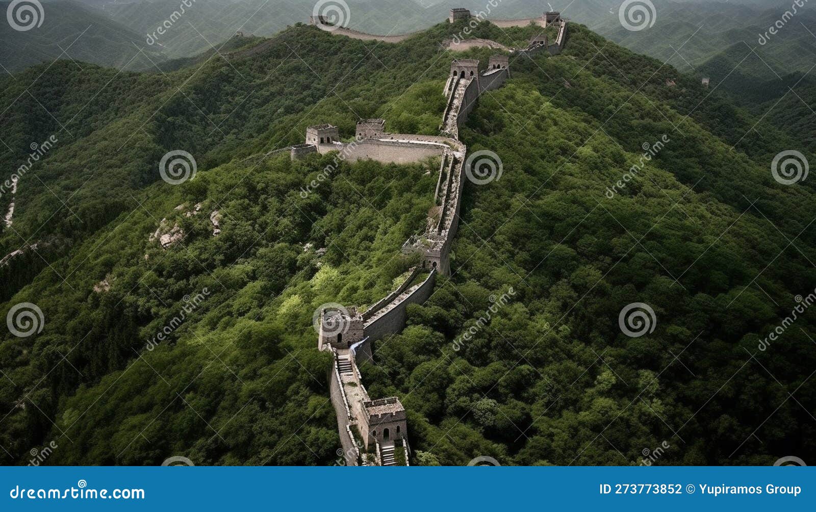 jinshangling awe inspiring mountain range monuments ancient chinese cultures generated by ai