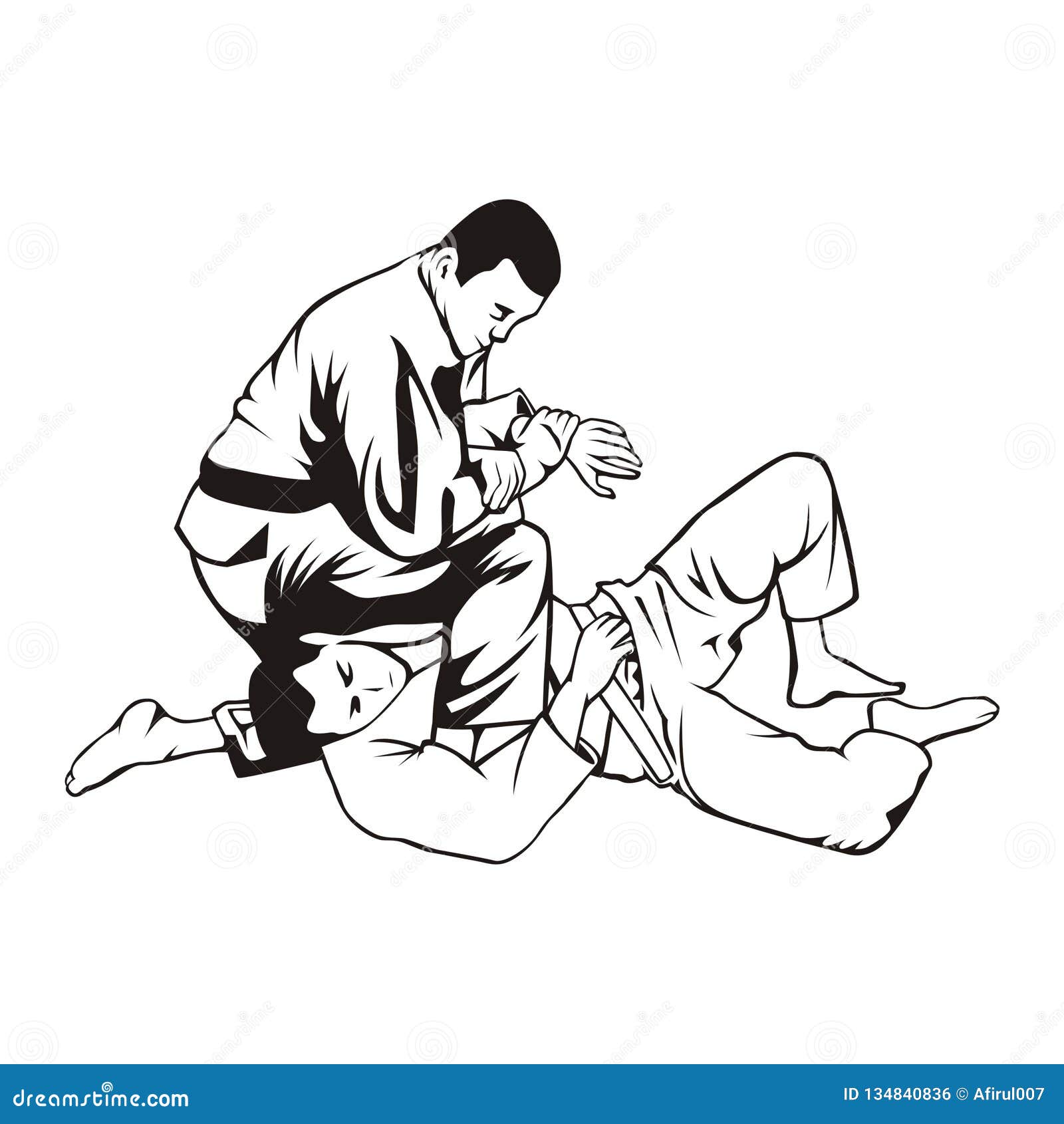 brazilian jiu jitsu clip art