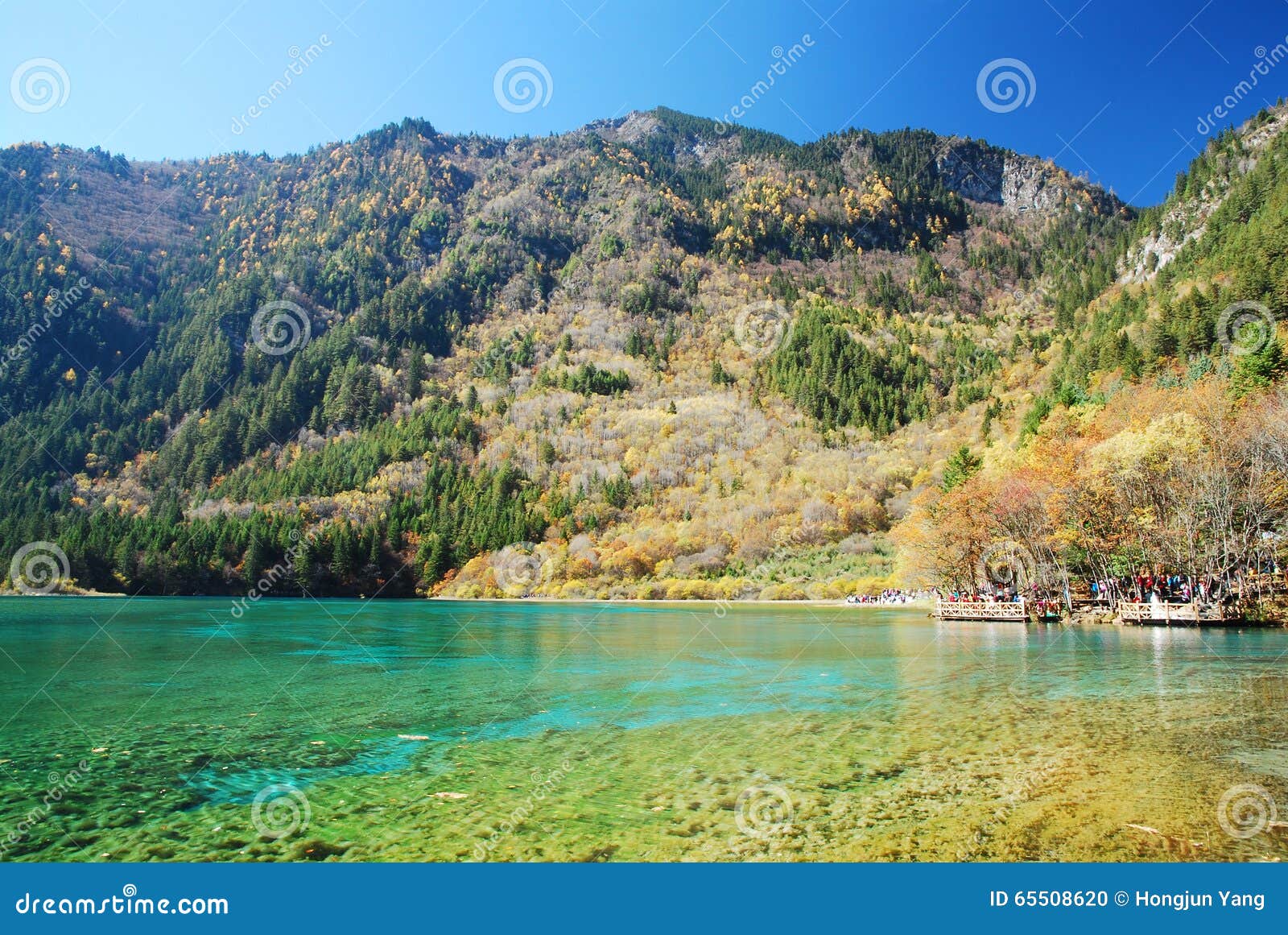Jiuzhaigou Colorful Lake Editorial Image Image Of Main 65508620