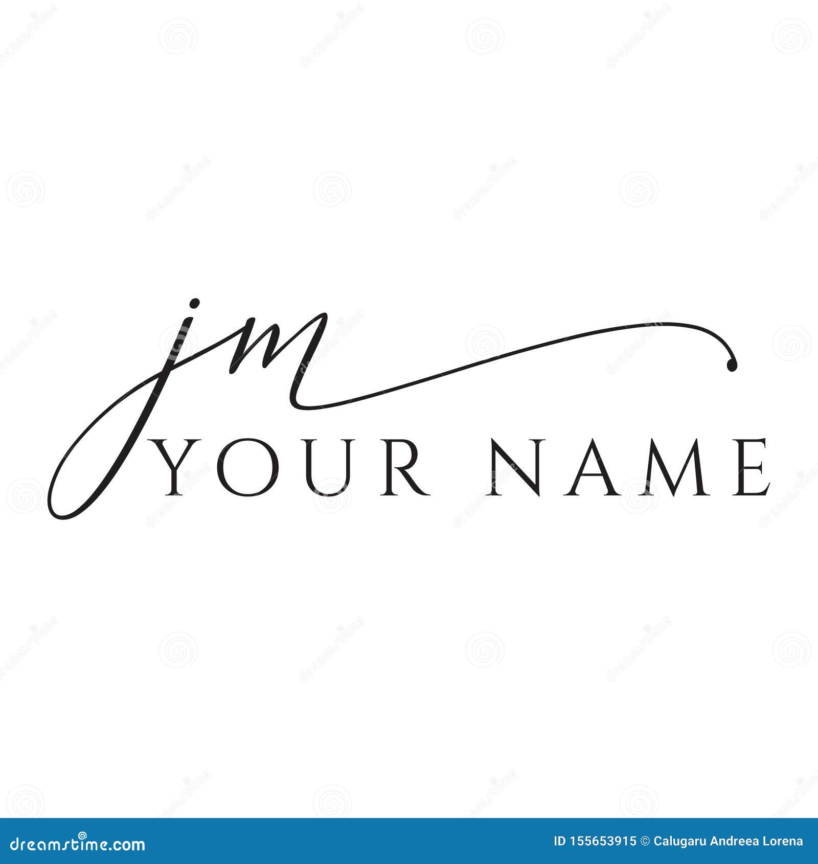 Hand-drawn, Signature, 3D Monogram logo design for your business