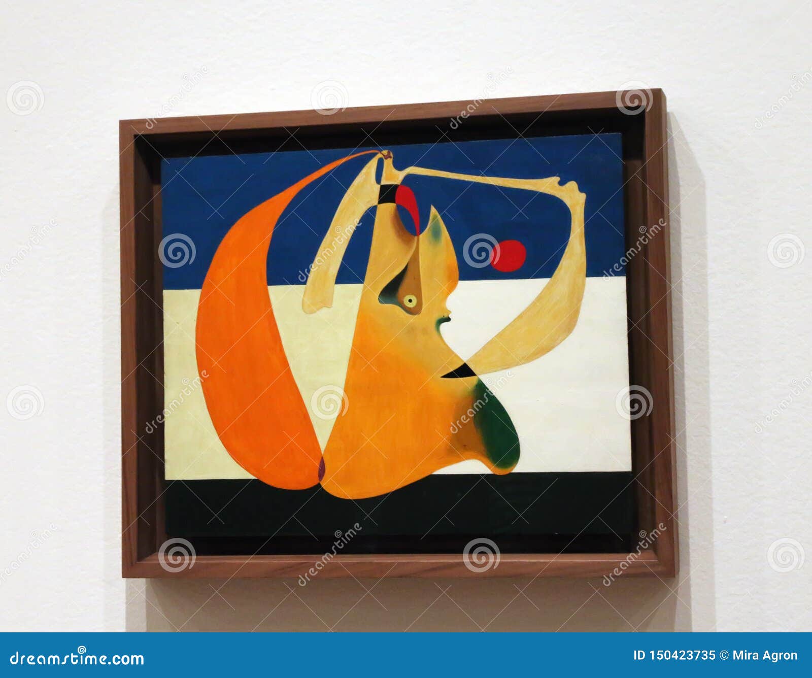 Joan Miro at the MOMA editorial image. Image manhattan -