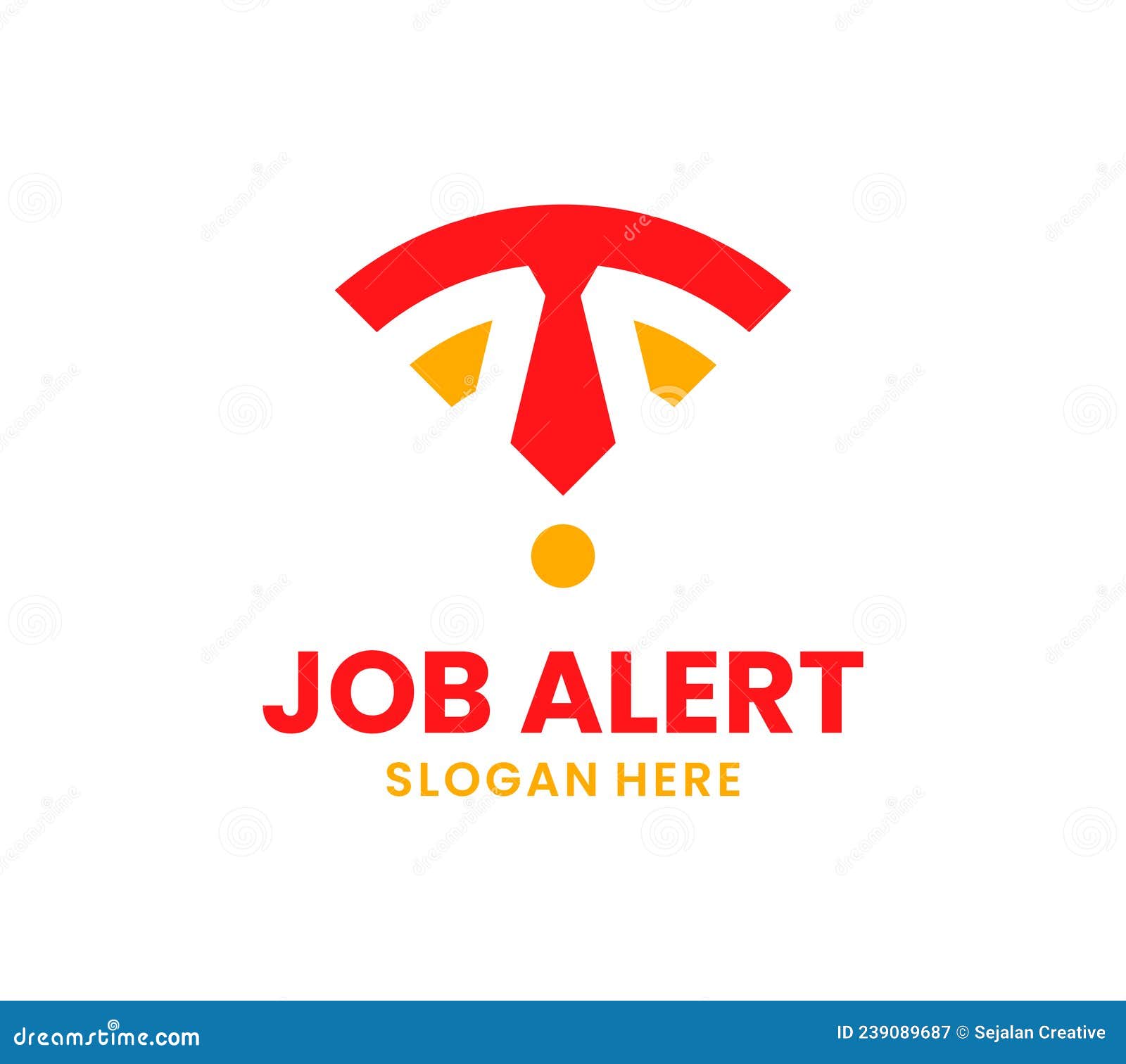 Job Alert Logo stock vector. Illustration of graphic 239089687