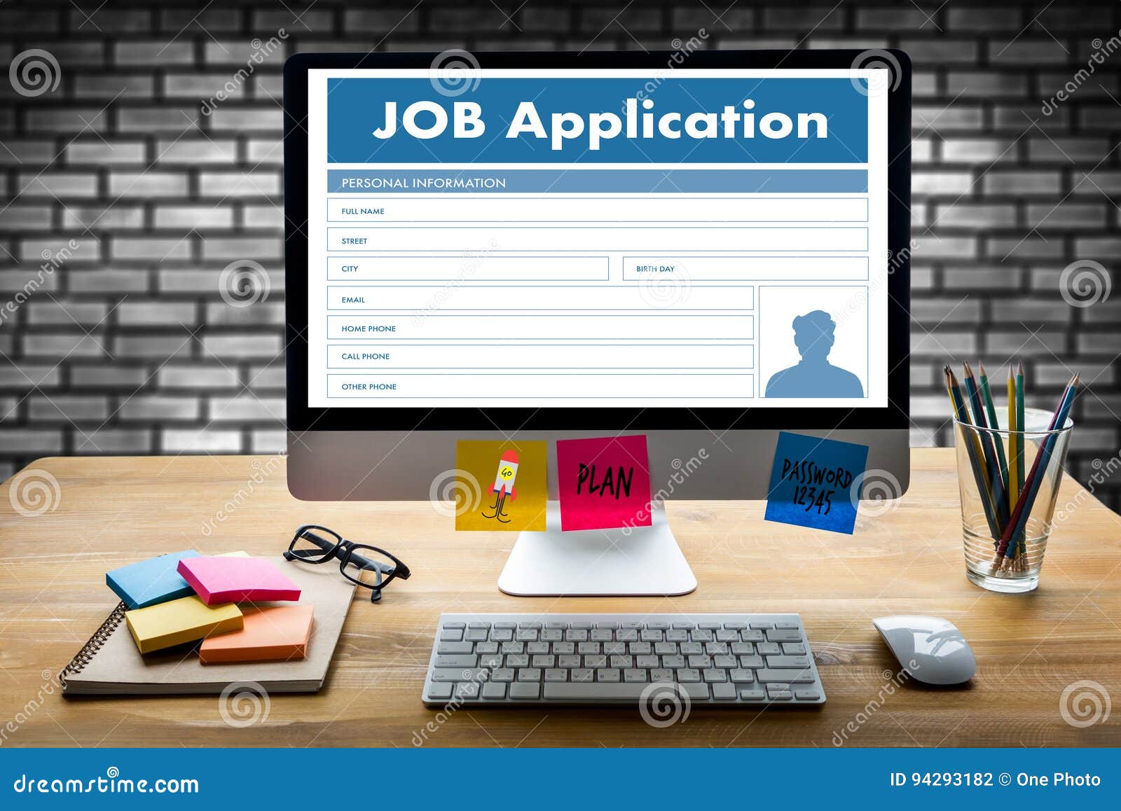 job application applicant filling up the online profession appl