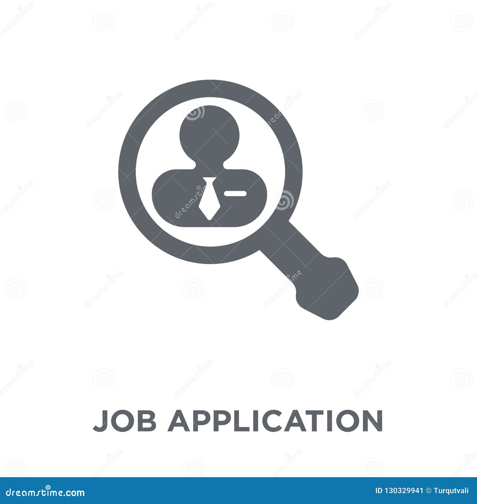 Job Application Icon from Human Resources Collection. Stock Vector -  Illustration of employment, questionnaire: 130329941, image size:1600x1690