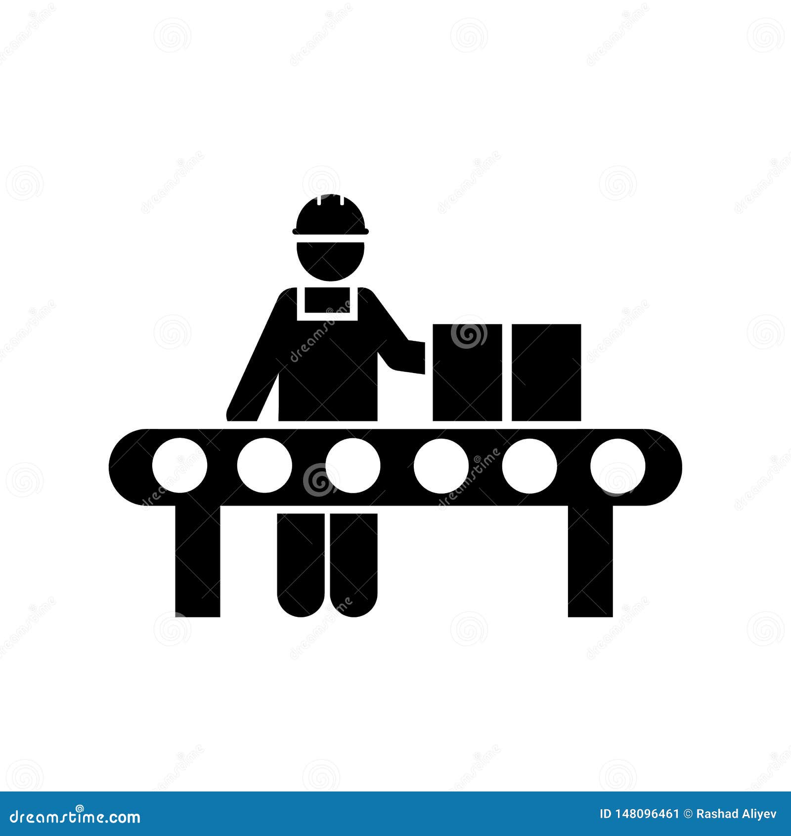 Job Conveyor Production Factory Icon  Element Of 
