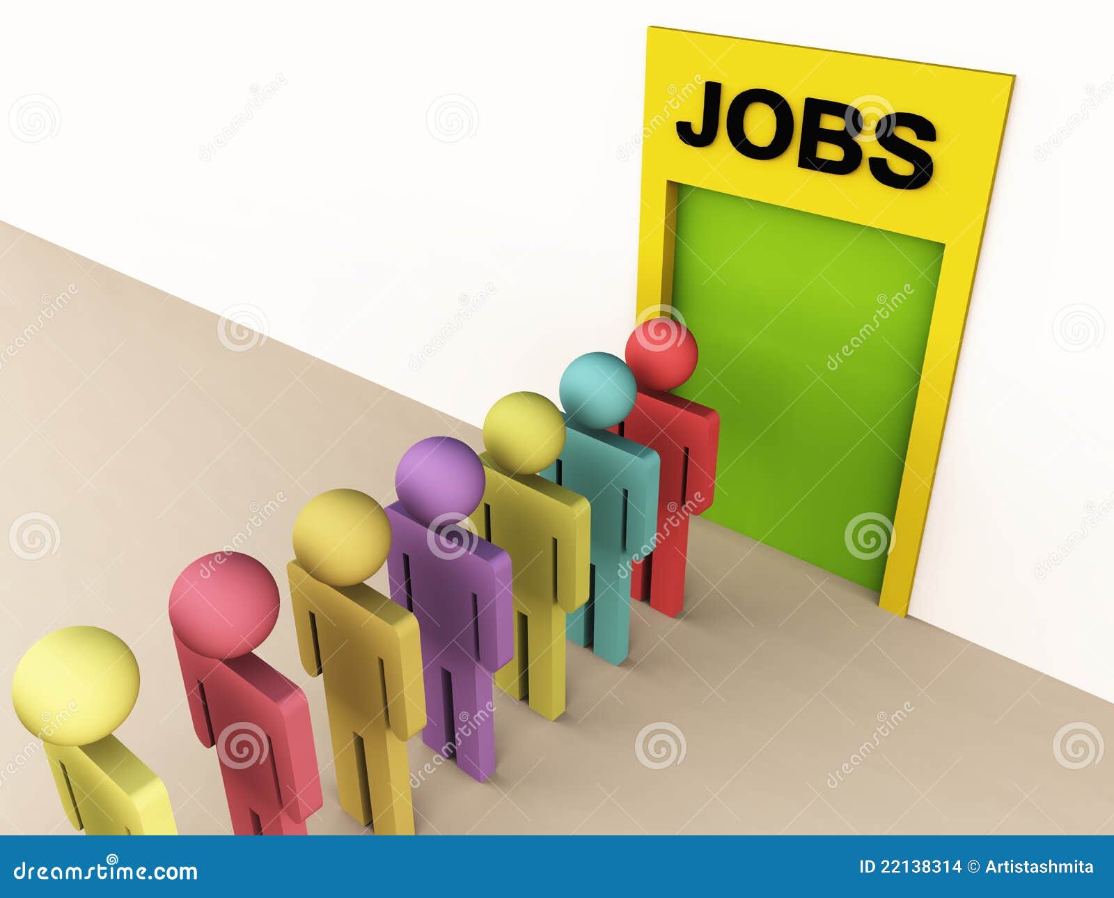 Job hunt stock illustration. Illustration of figure, candidate 22138314