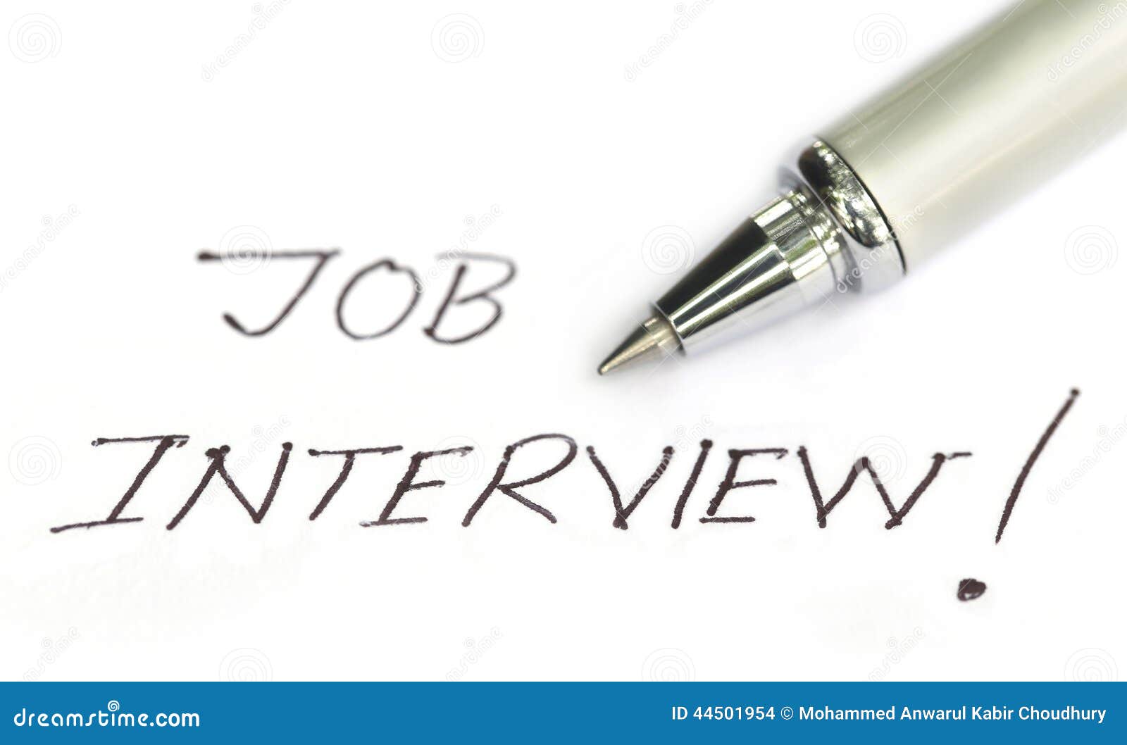 Job Interview Written on a White Paper Stock Photo Image of business