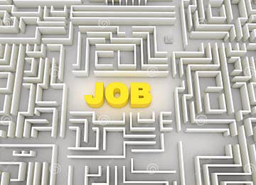 Job labyrinth stock illustration. Illustration of employee - 21655863