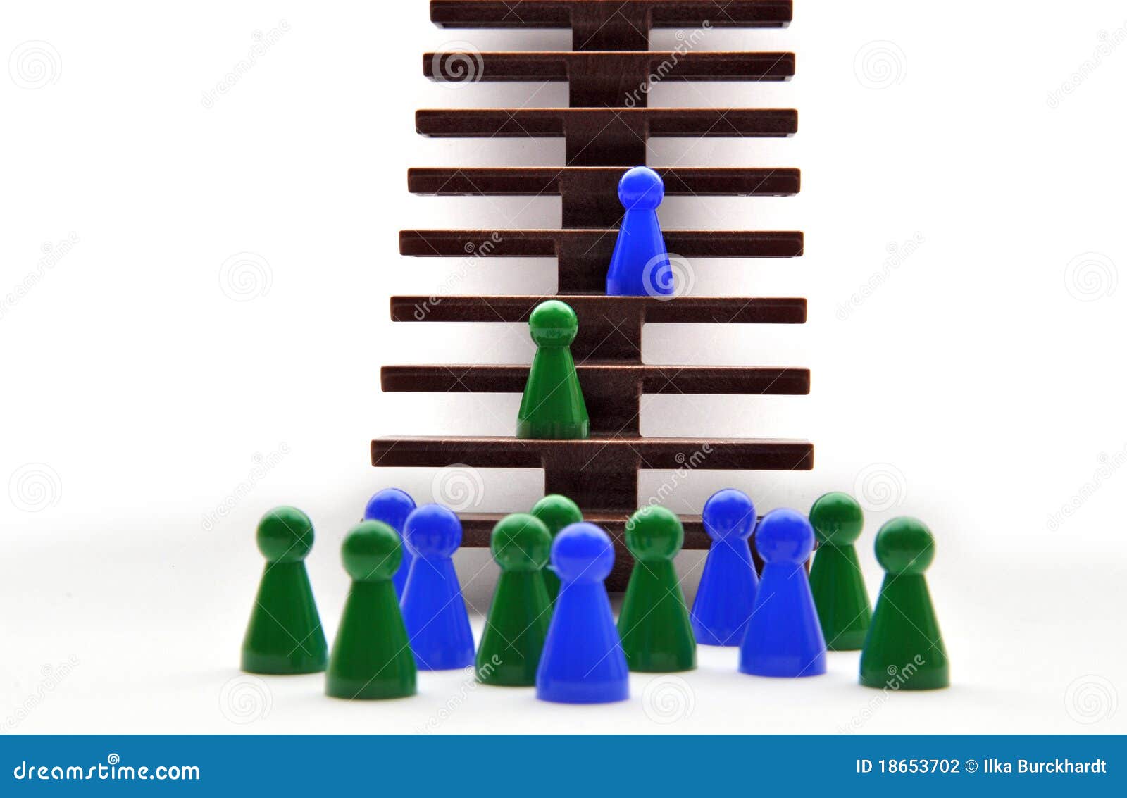 Job ladder stock photo. Image of abstract, distance, pawn 18653702