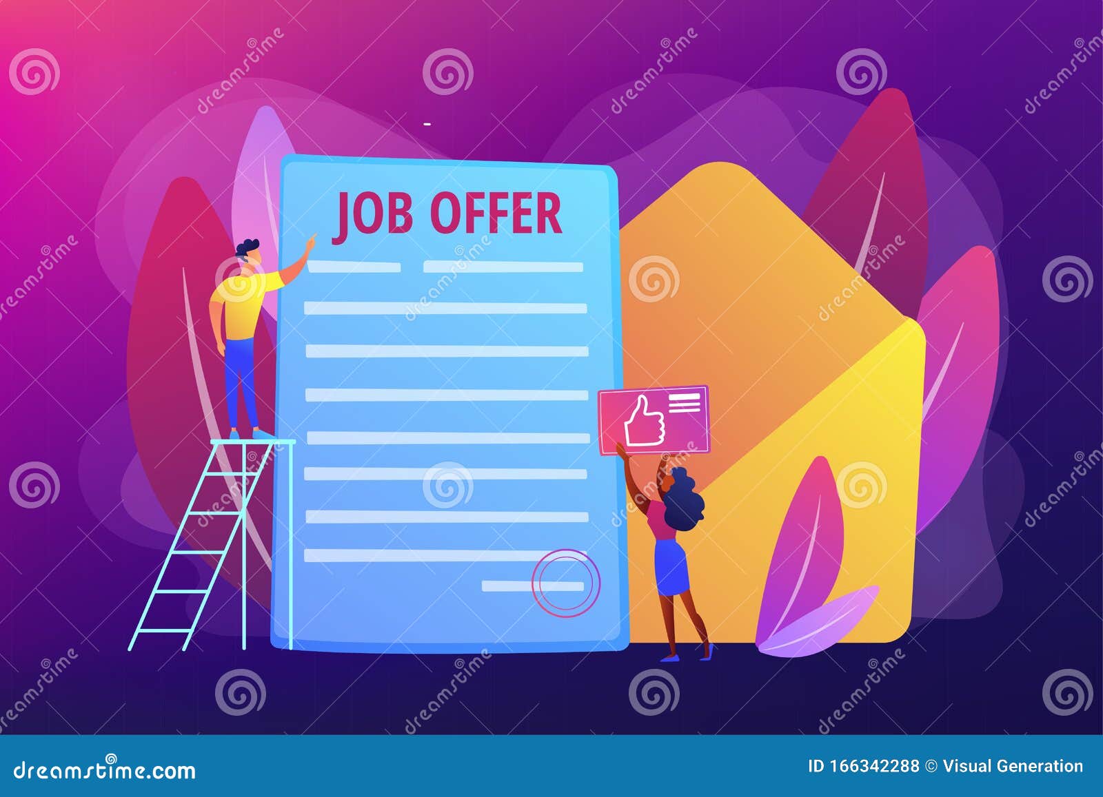 Job offer concept vector illustration