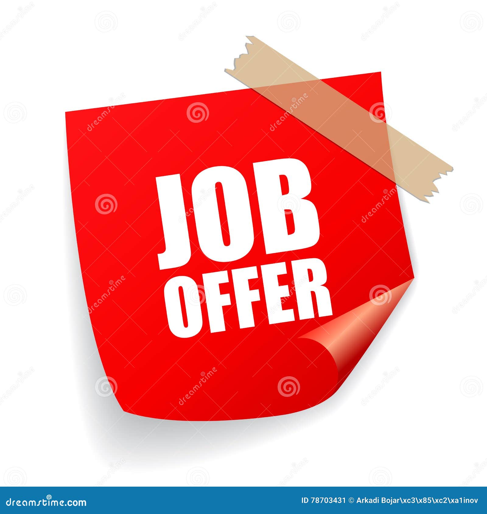 Job offer sticker stock vector. Illustration of join 78703431
