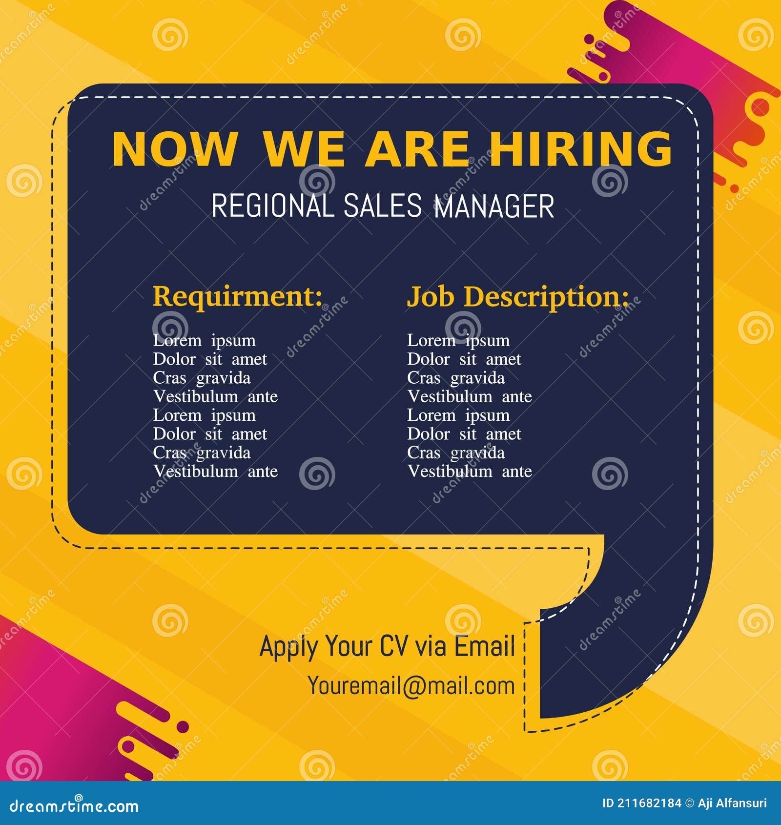 Job Recruitment Design for Companies. Square Social Media Post Intended For Job Posting Flyer Template