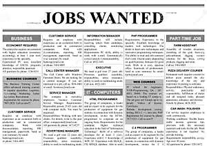 Job Search Newspaper Full Of Advertisements Editorial Image 
