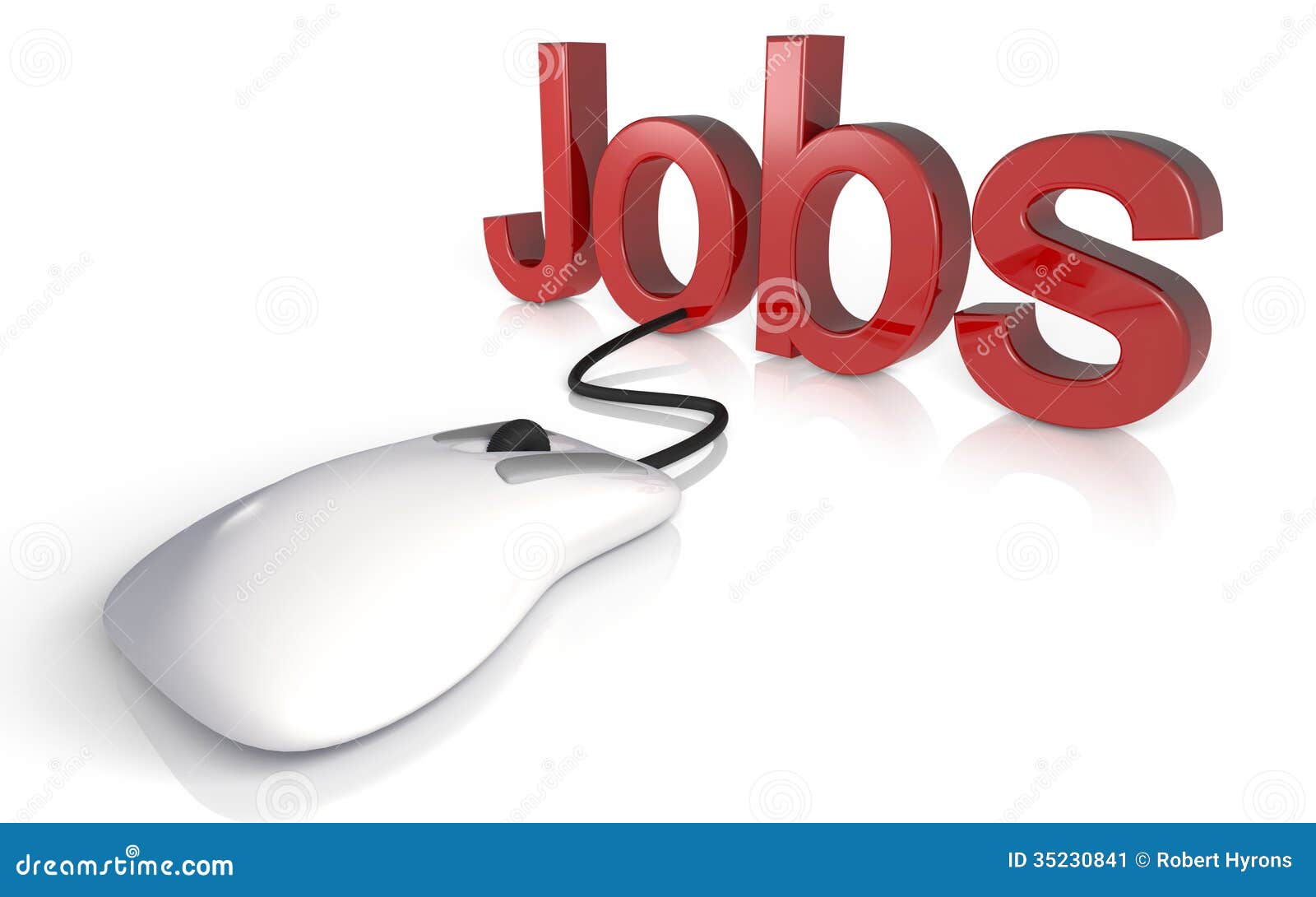 Job Search Stock Illustration Illustration Of Computer 35230841