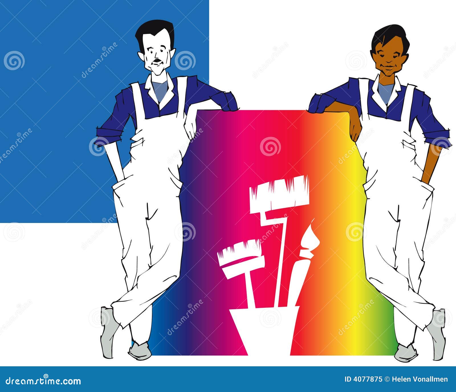 Job series house painter stock illustration. Illustration of painting