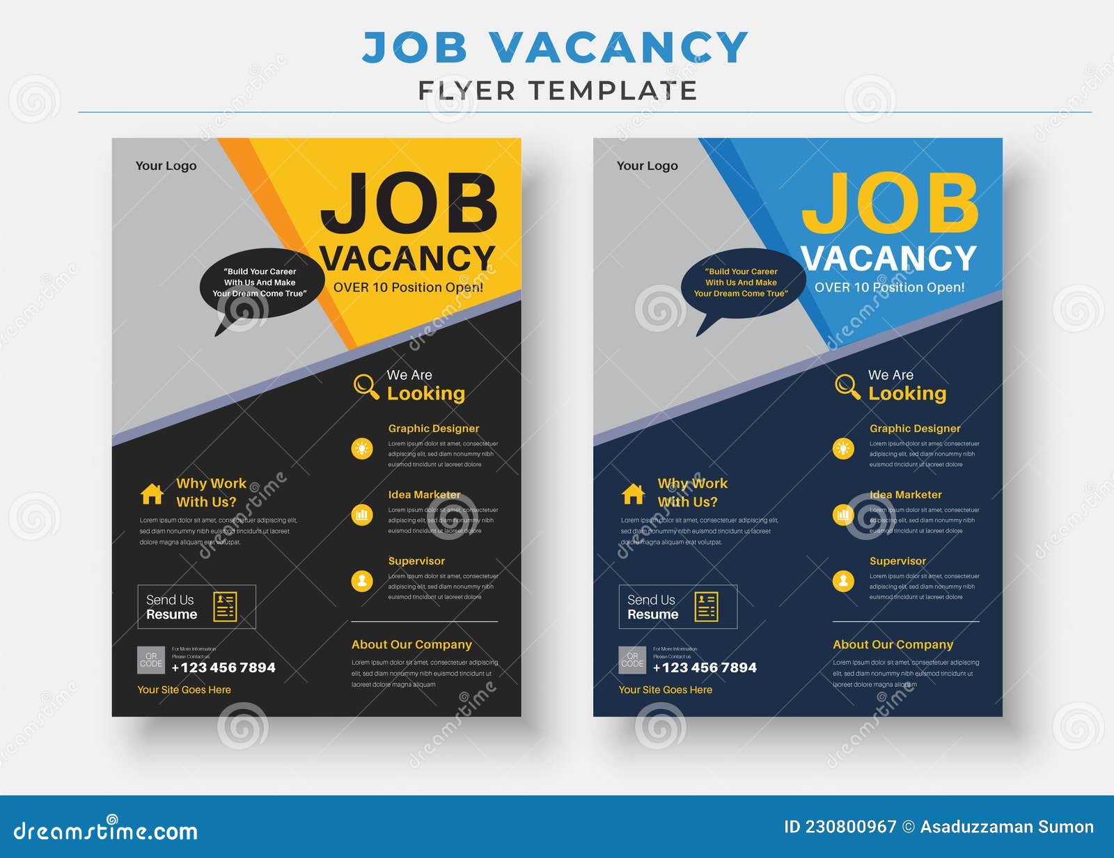 Job Vacancy Flyer Template, we are Hiring Job Flyer Template Stock Pertaining To Career Flyer Template
