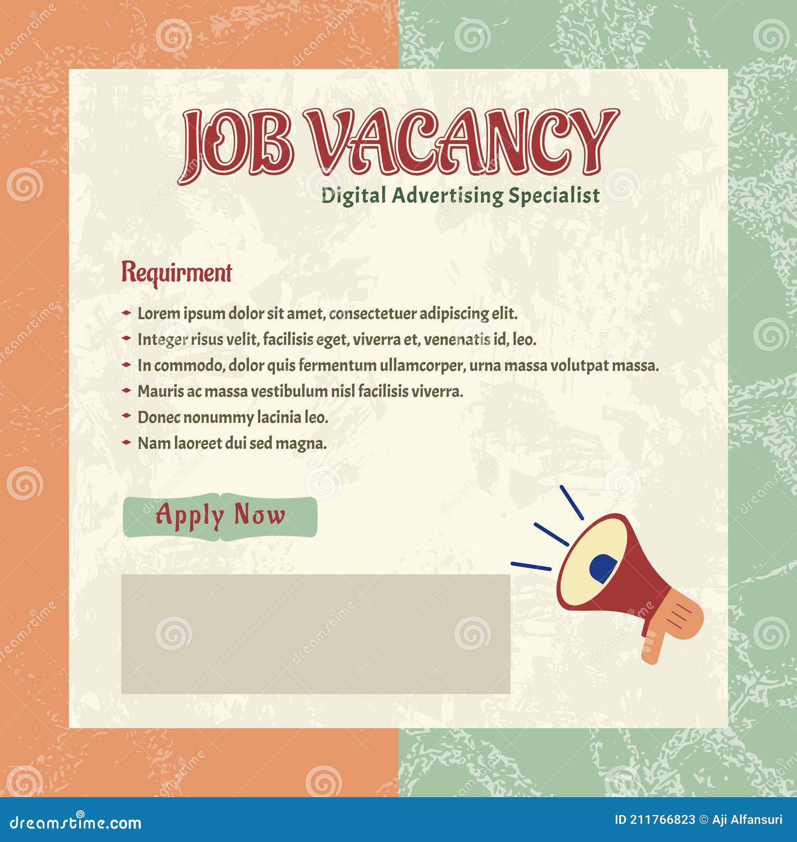 Excluir niebla tóxica soporte Job Vacancy Templates. we are Hire Jobs that are Used on Social Media  Content Stock Vector - Illustration of agency, opportunity: 211766823