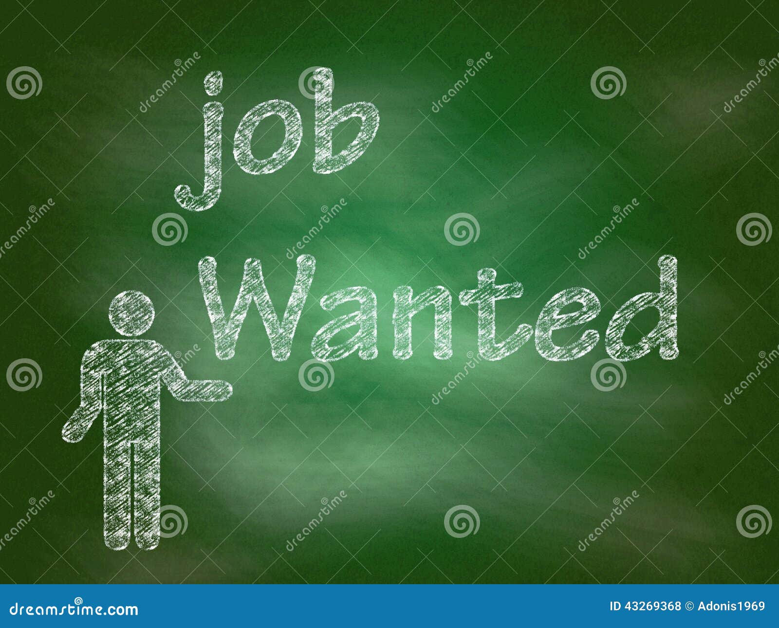Job Wanted Background Stock Photo Image Of Icon Person 43269368