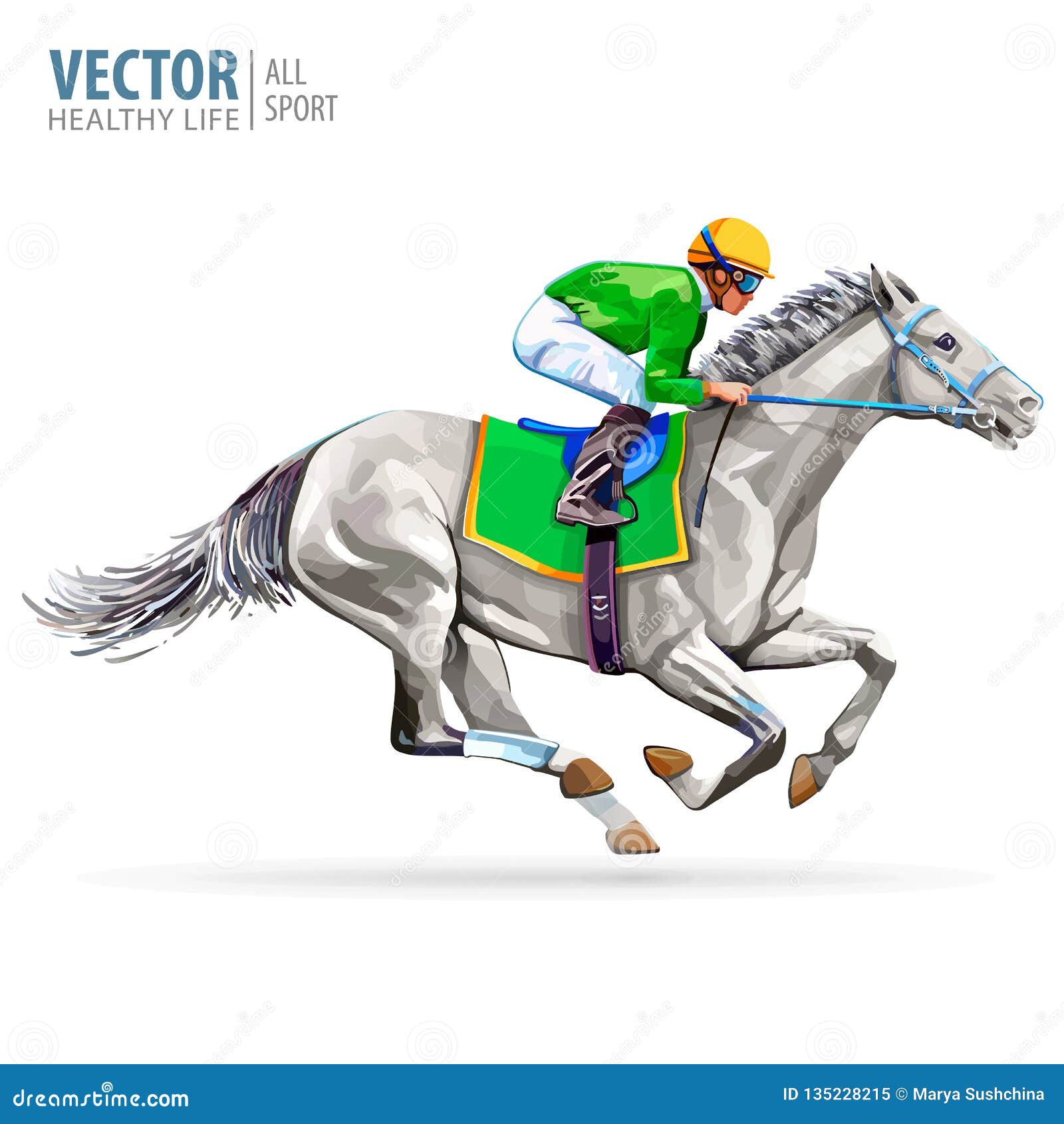 jockey on racing horse. champion. hippodrome. racetrack. jump racetrack. horse riding.  . derby