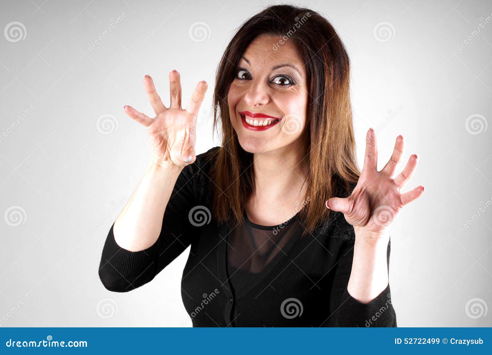 Jocking lady stock image. Image of laugh, model, beautiful - 52722499