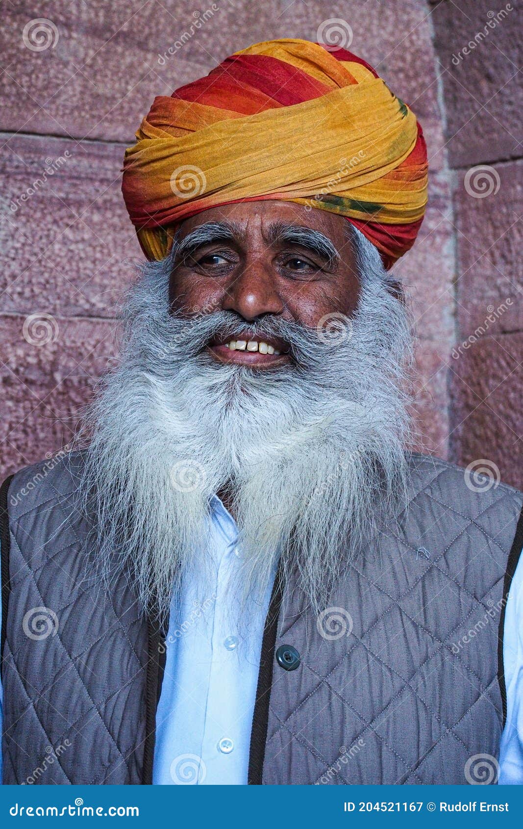 Jodhpur, India - Jan 02, 2020: Aged Rajasthani Man in Traditional Dress ...