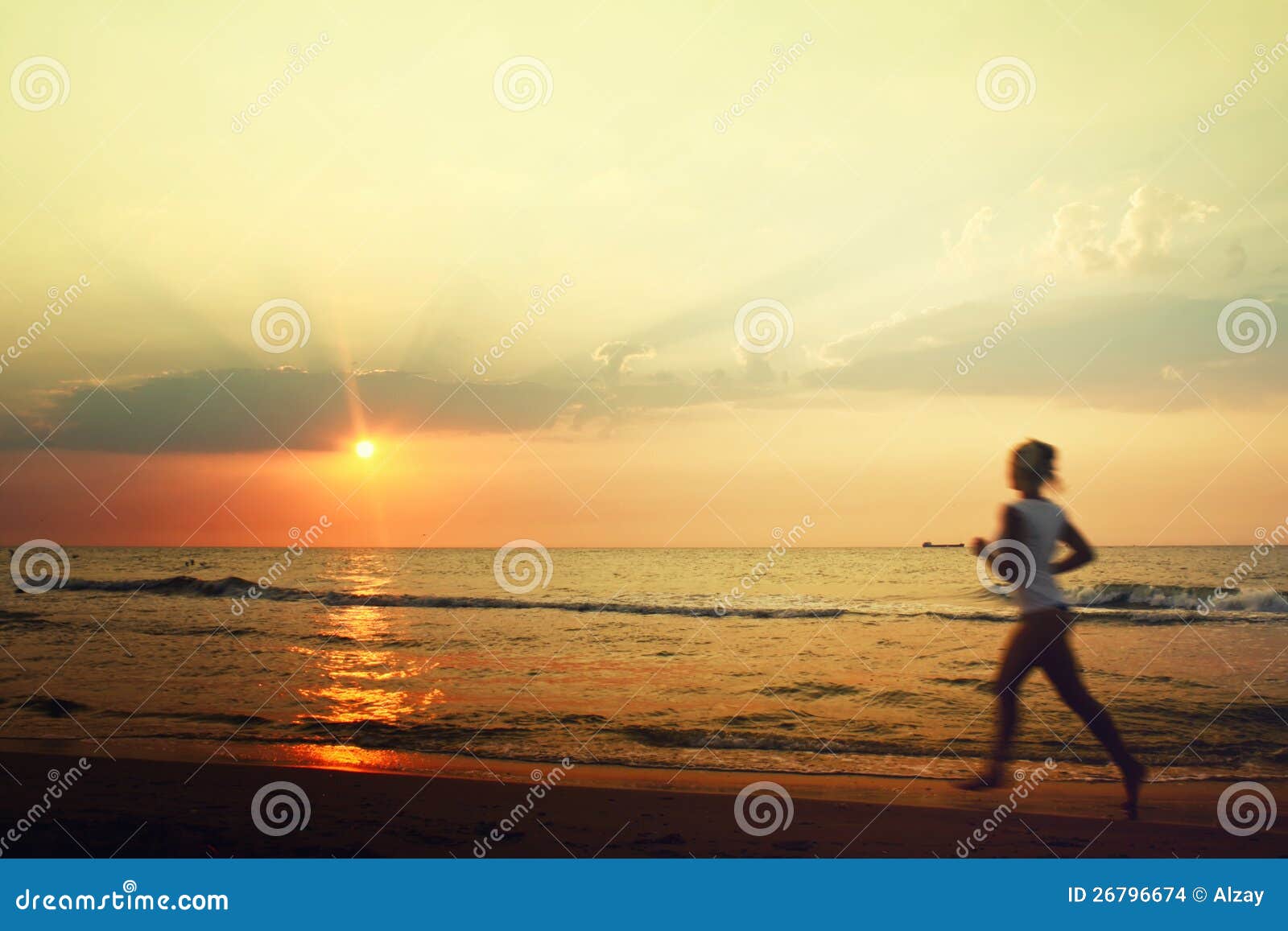 jog on the beach