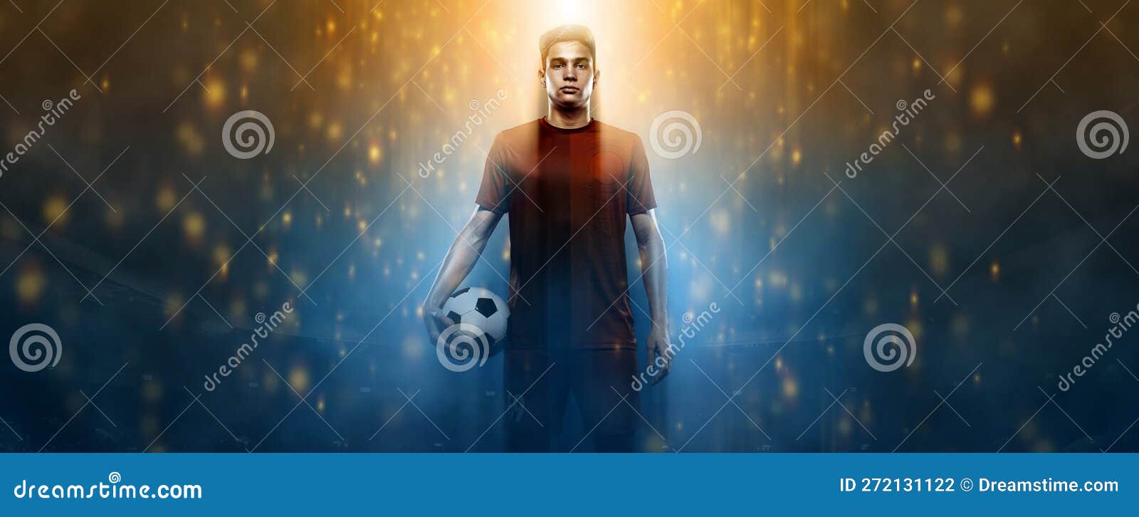 Jogador De Futebol. Jogador De Futebol Adolescente. Dia Do Jogo