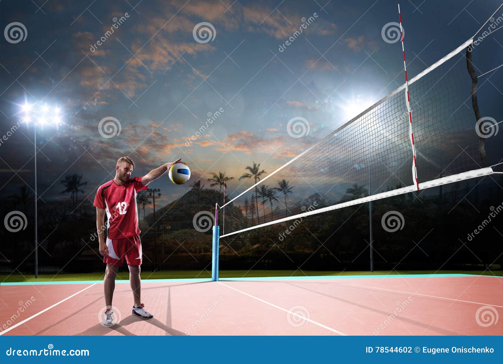 Fundo Pessoas Jogando Vôlei Ao Ar Livre Noite Mãos Foto E Imagem