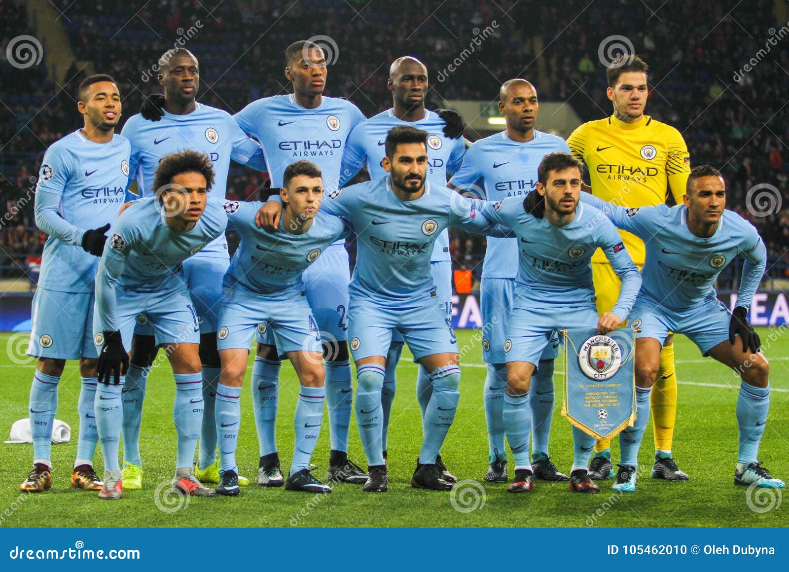 Jogadores De Futebol Manchester City F C Imagem Editorial - Imagem