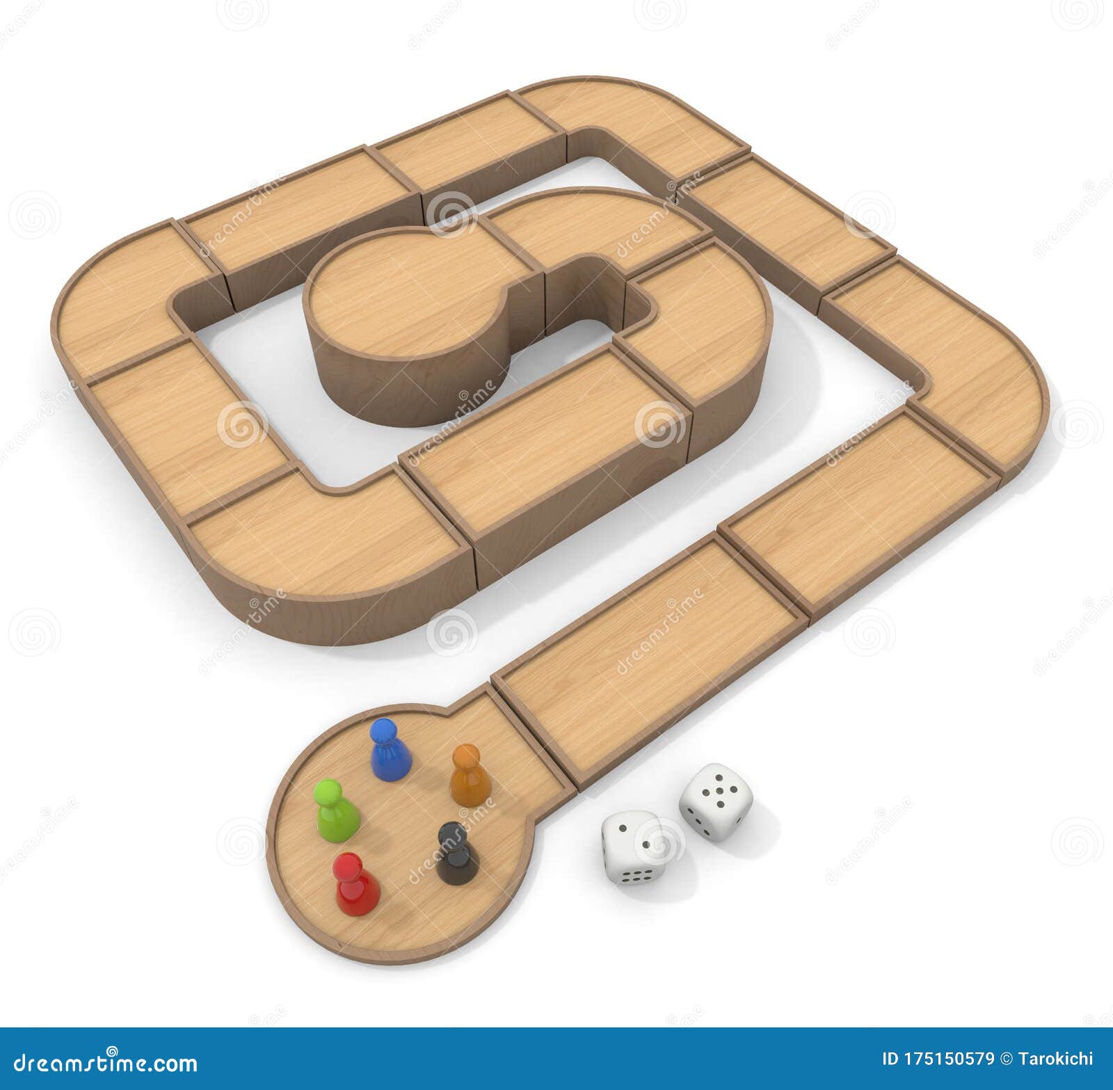 Jogar Com Jogos De Tabuleiro. Processamento De Dados E Peças 3d. Ilustração  Stock - Ilustração de dados, quadrados: 175150586