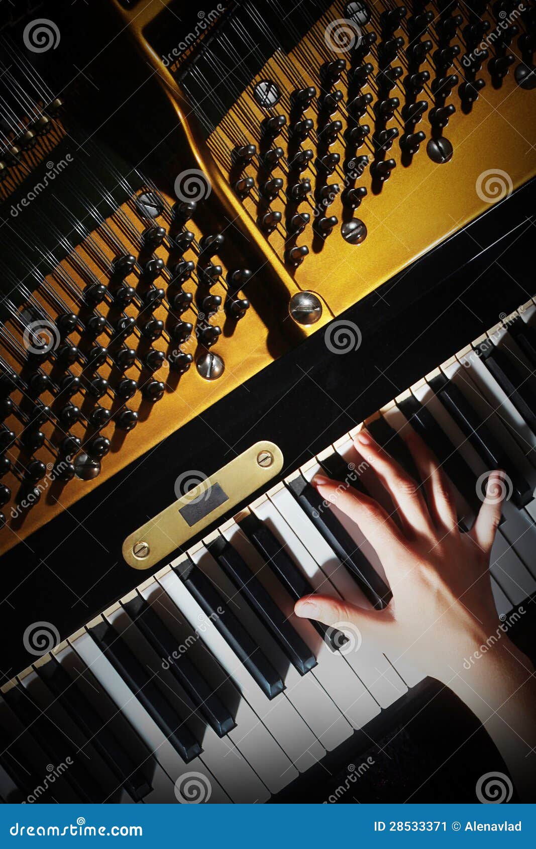 Jogo Das Mãos Do Pianista Da Música Do Piano Imagem de Stock - Imagem de  corda, detalhe: 28533371