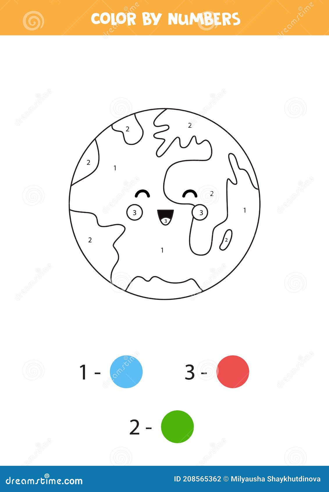 Números de cores de acordo com o exemplo. jogo de matemática para