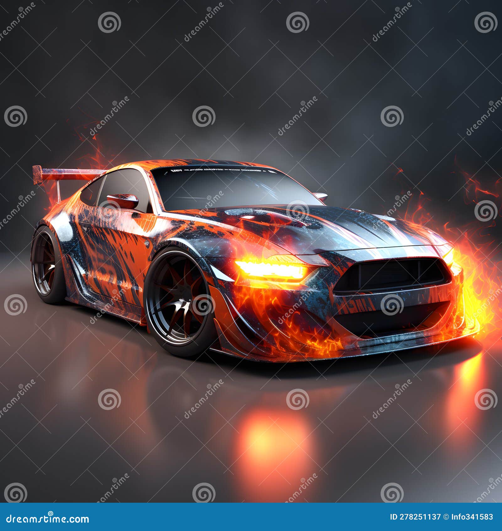 Jogo De Corrida De Jogos De Console Projeta Um Carro Personalizado Com Uma  Chama 2 E Uma Fonte Ilustração Stock - Ilustração de velocidade, consola:  278251137