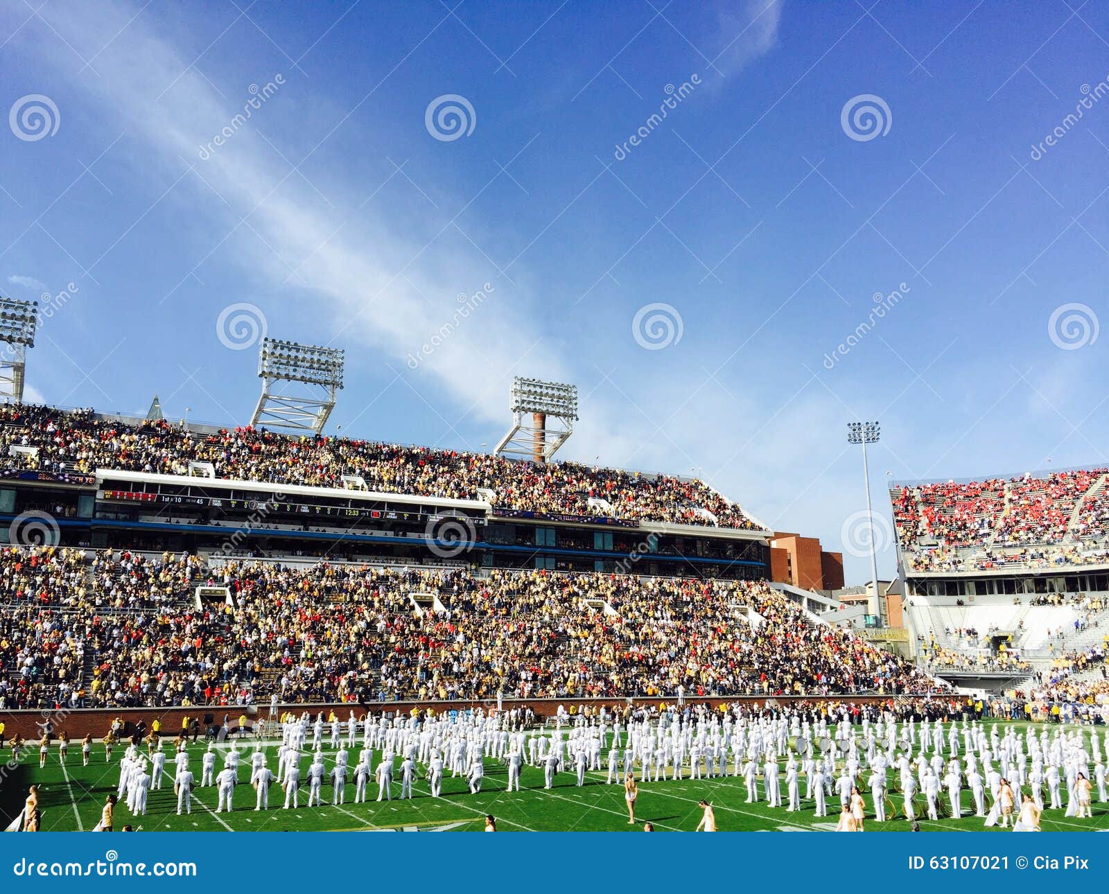 Jogo De Futebol De Georgia Tech Foto Editorial - Imagem de espectador, jogar:  63107021