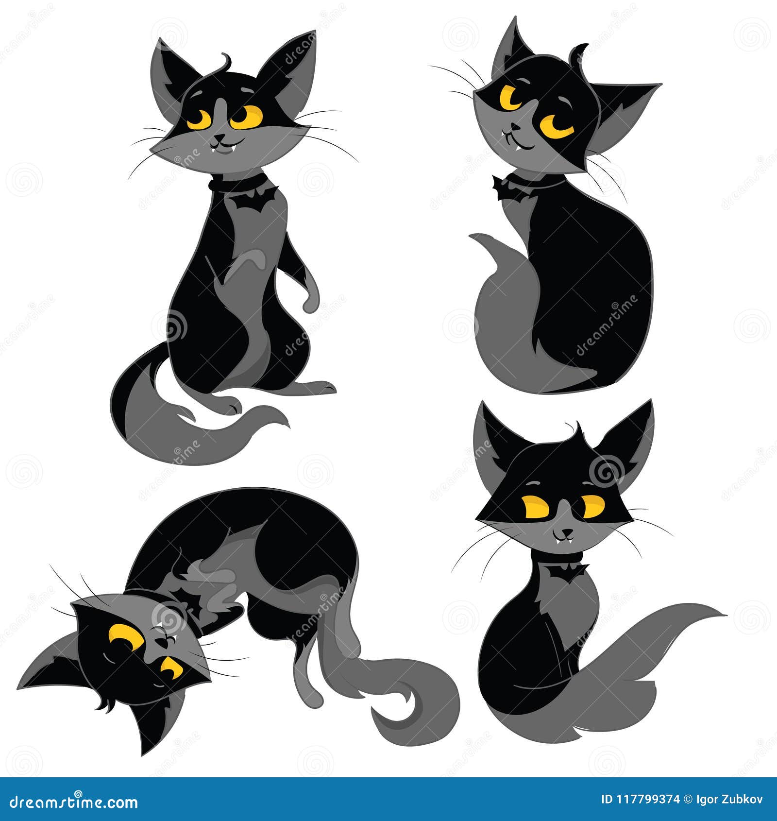 Gato preto dos desenhos animados ilustração do vetor  Gatos de desenho  animado, Desenhos animados, Desenhos