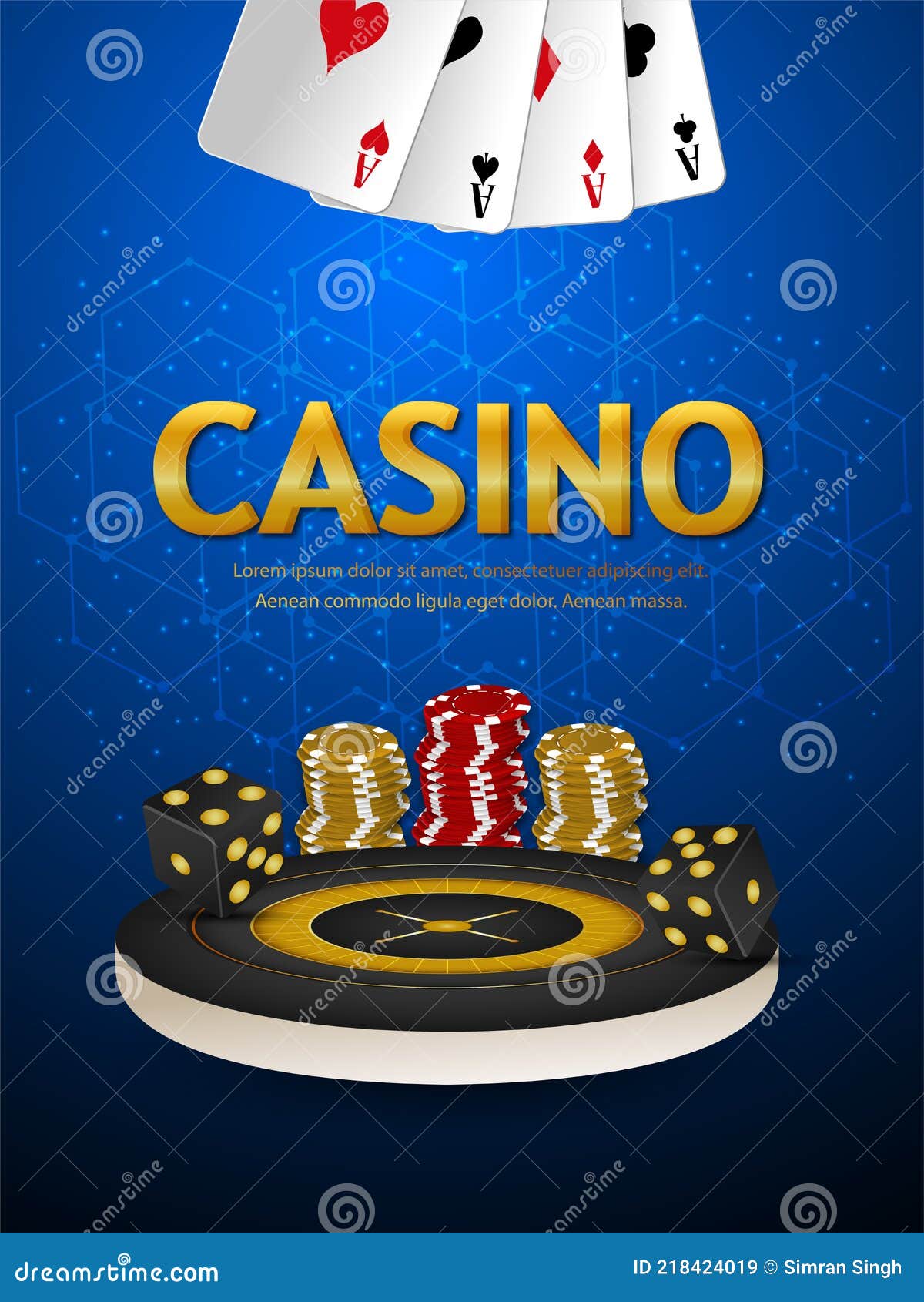 Jogo Online De Jogos De Casino Com Cartões Criativos De Jogo Chips De Casino  Com Efeito De Texto Dourado Ilustração Stock - Ilustração de vencedor,  sorvete: 218353707